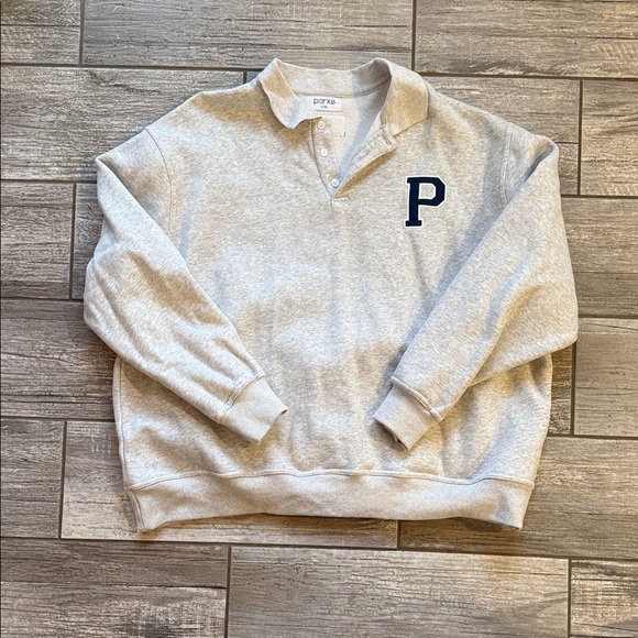 Parke Tops - Gray Parke Logo Sweatshirt